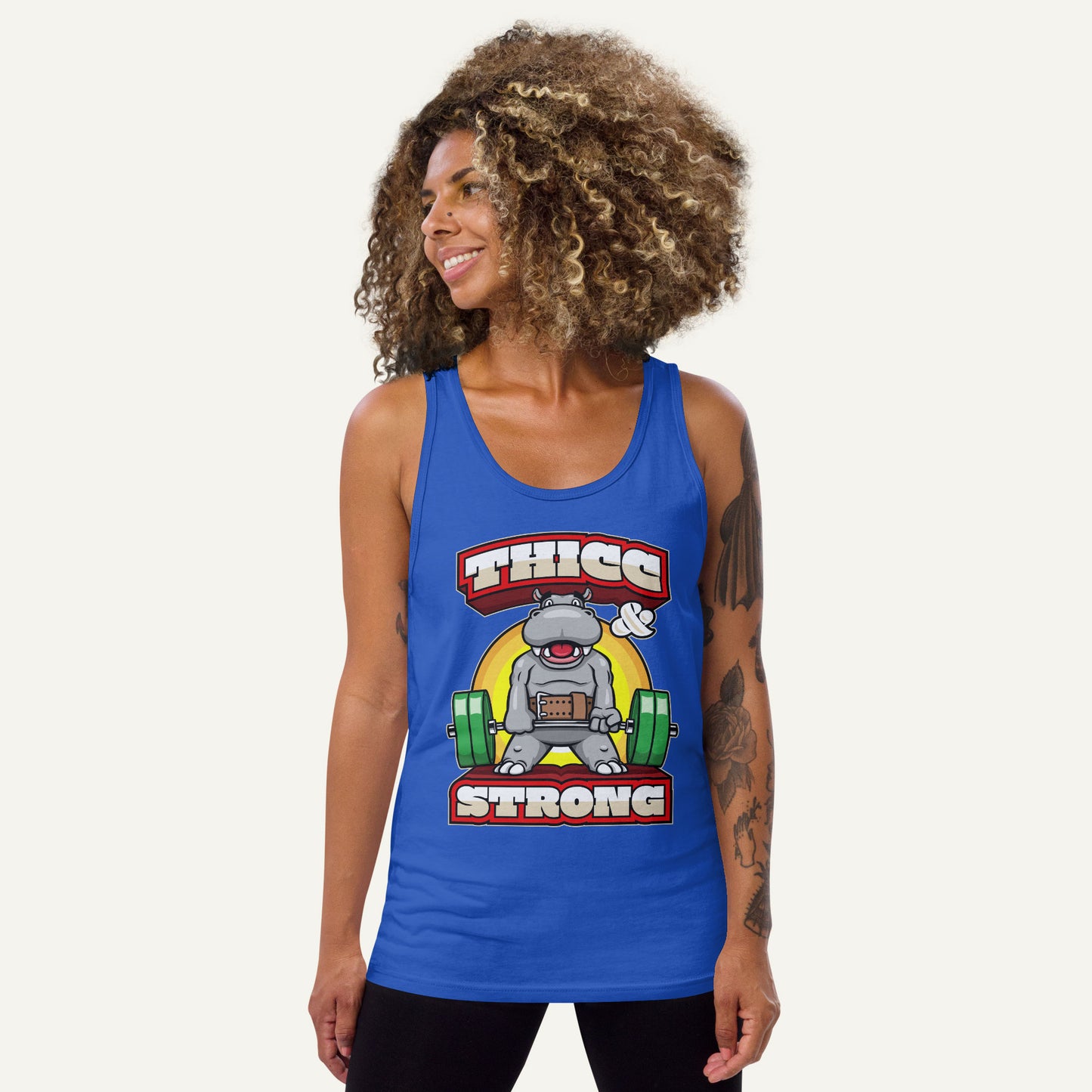 Thicc And Strong Men’s Tank Top
