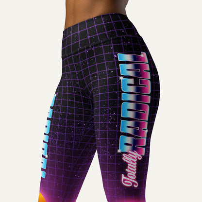 Totally Radical High-Waisted Leggings