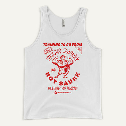 Training To Go From Weak Sauce To Hot Sauce Men's Tank Top