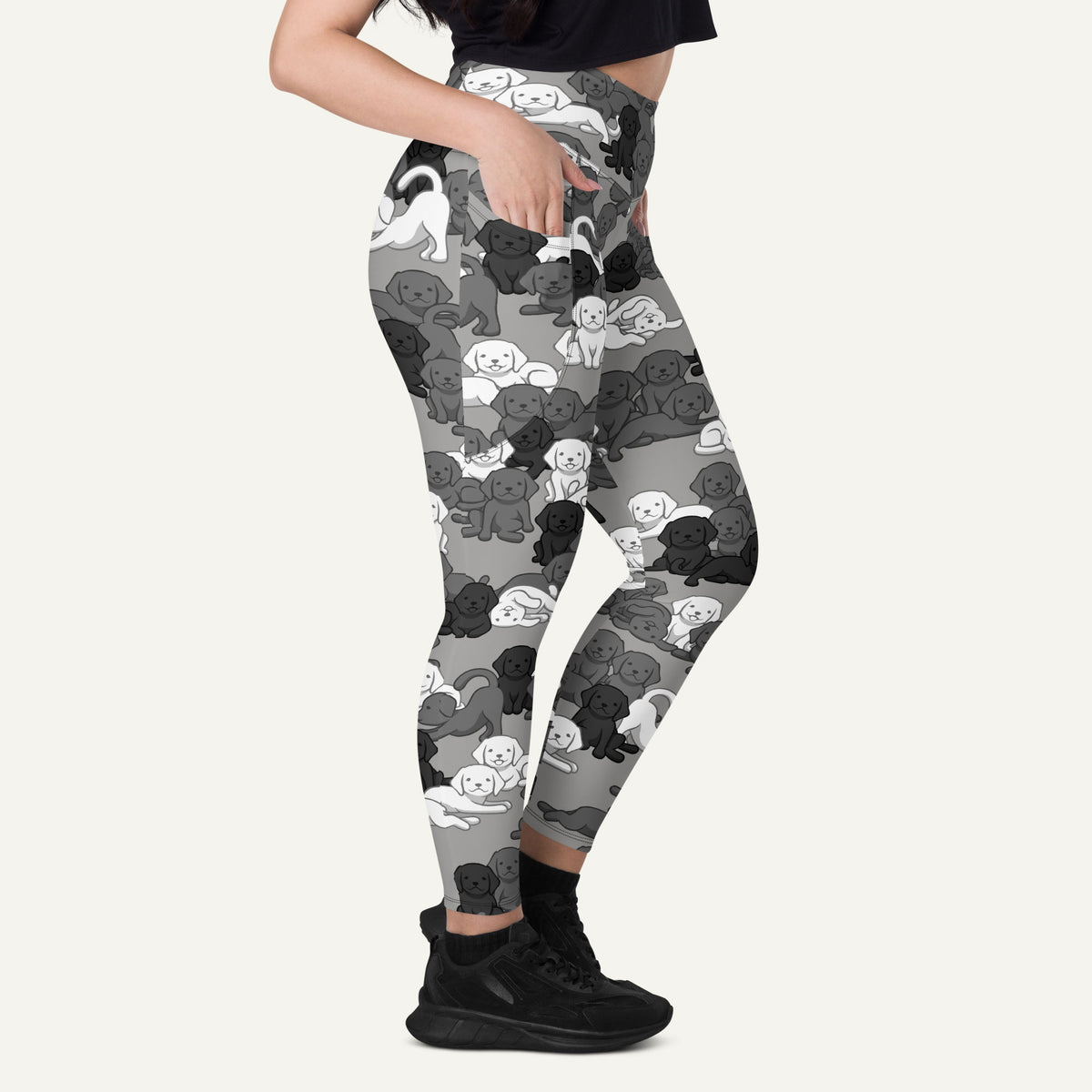 Urban Camo Pups Pocket Leggings