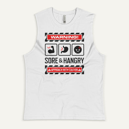 Warning Sore And Hangry Men’s Muscle Tank