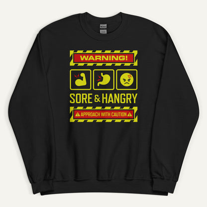 Warning Sore And Hangry Sweatshirt
