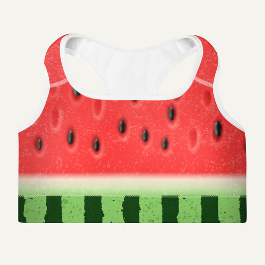 Watermelon Padded Sports Bra