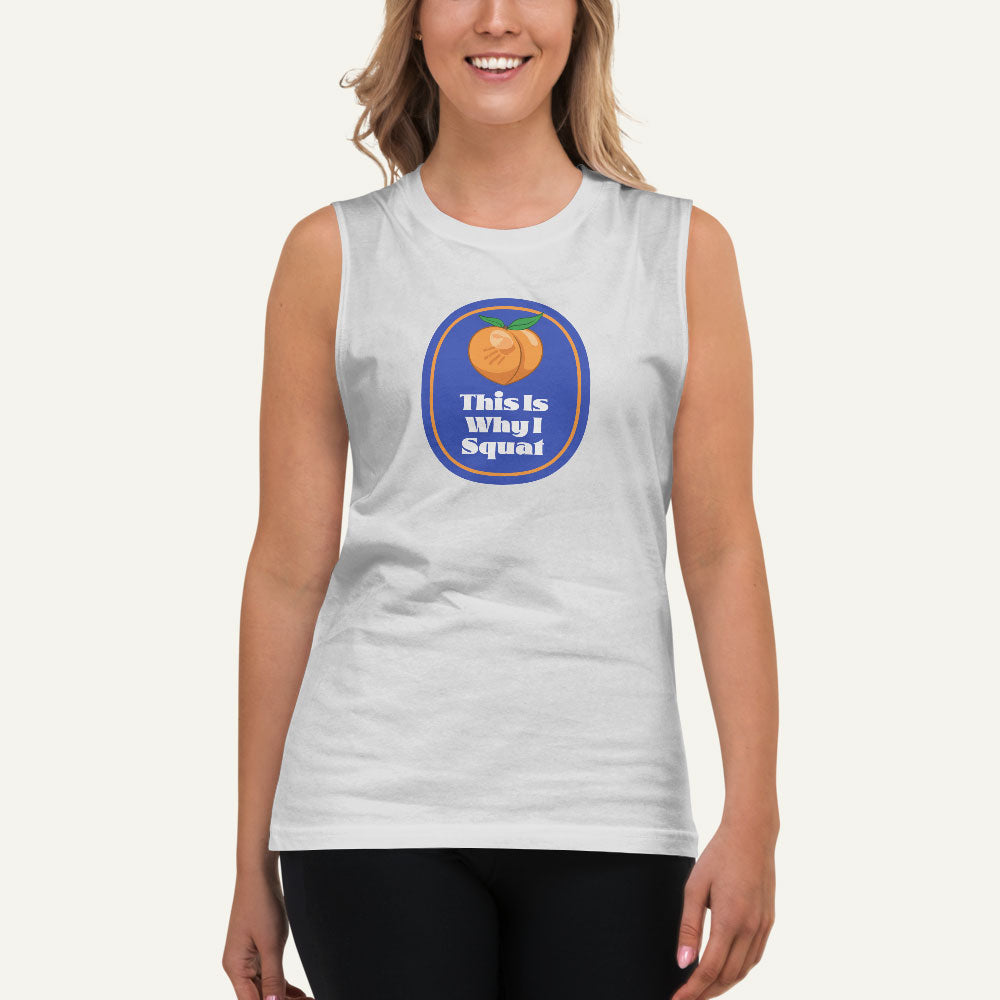 This Is Why I Squat Peach Men’s Muscle Tank