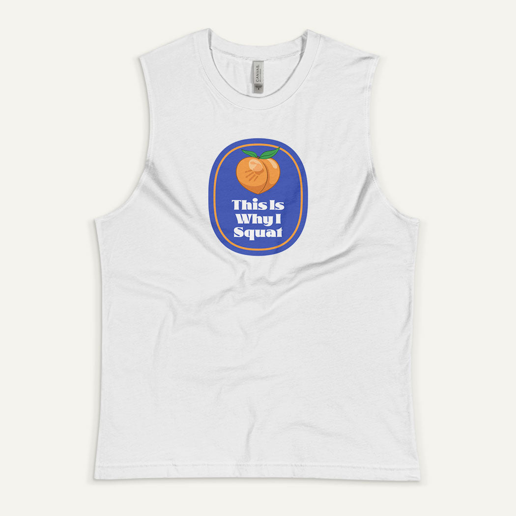 This Is Why I Squat Peach Men’s Muscle Tank