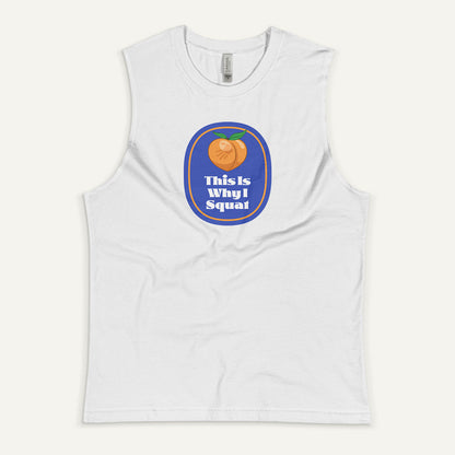 This Is Why I Squat Peach Men’s Muscle Tank