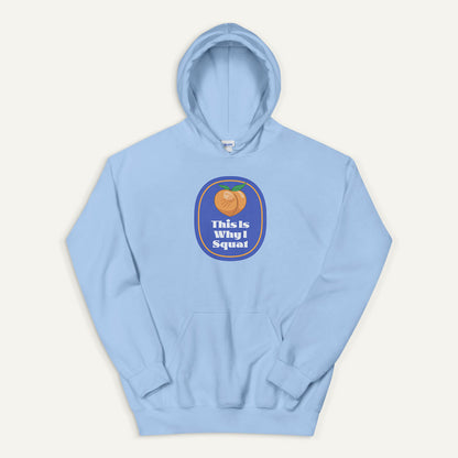 This Is Why I Squat Peach Pullover Hoodie