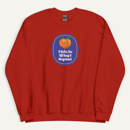 This Is Why I Squat Peach Sweatshirt