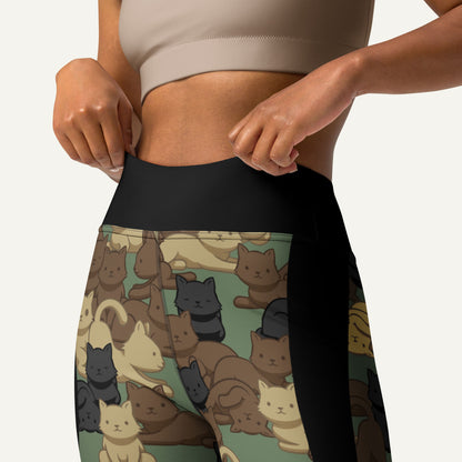 Woodland Camo Cat Sport High-Waisted Leggings - Ministry of Sweat