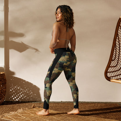 Woodland Camo Cat Sport High-Waisted Leggings - Ministry of Sweat