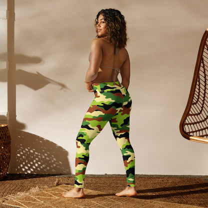 Woodland Pop Camo High-Waisted Leggings