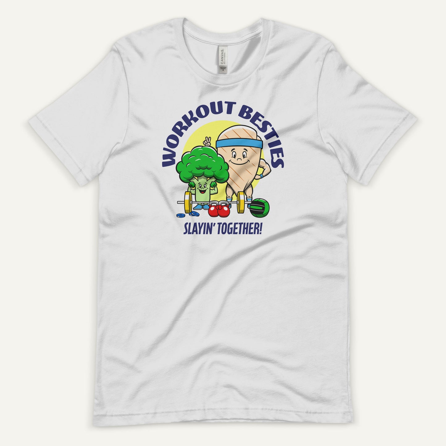 Workout Besties Chicken Breast And Broccoli Men’s Standard T-Shirt