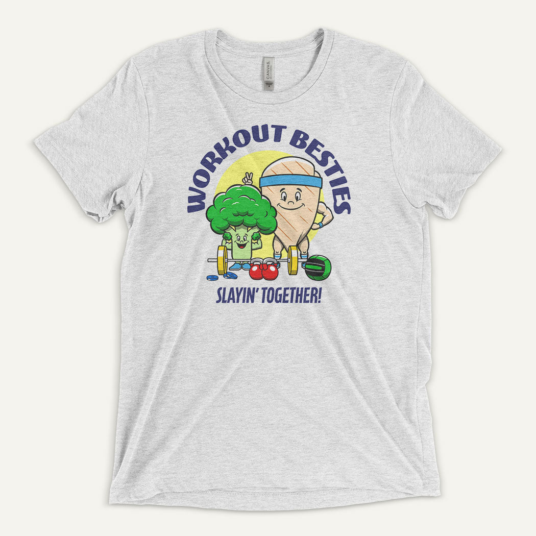 Workout Besties Chicken Breast And Broccoli Men’s Triblend T-Shirt