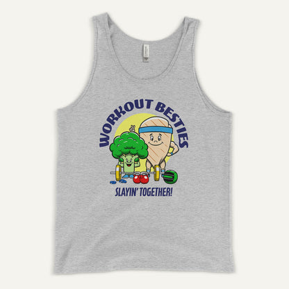Workout Besties Chicken Breast And Broccoli Men’s Tank Top
