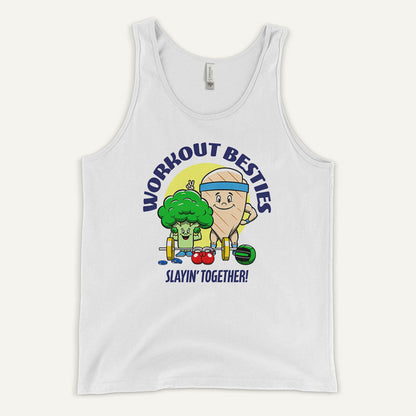 Workout Besties Chicken Breast And Broccoli Men’s Tank Top