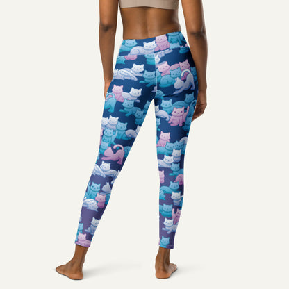 Y2K Camo Cats High-Waisted Leggings