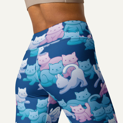Y2K Camo Cats High-Waisted Leggings