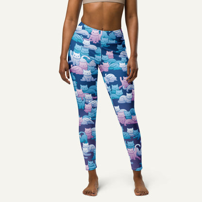 Y2K Camo Cats High-Waisted Leggings