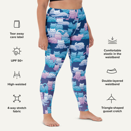 Y2K Camo Cats High-Waisted Leggings