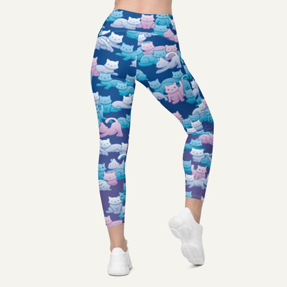 Y2K Camo Cats Pocket Leggings