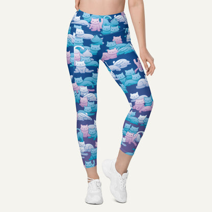 Y2K Camo Cats Pocket Leggings