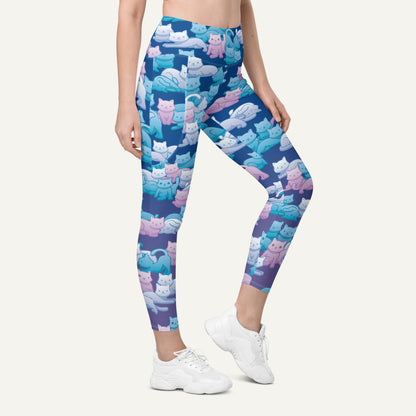 Y2K Camo Cats Pocket Leggings