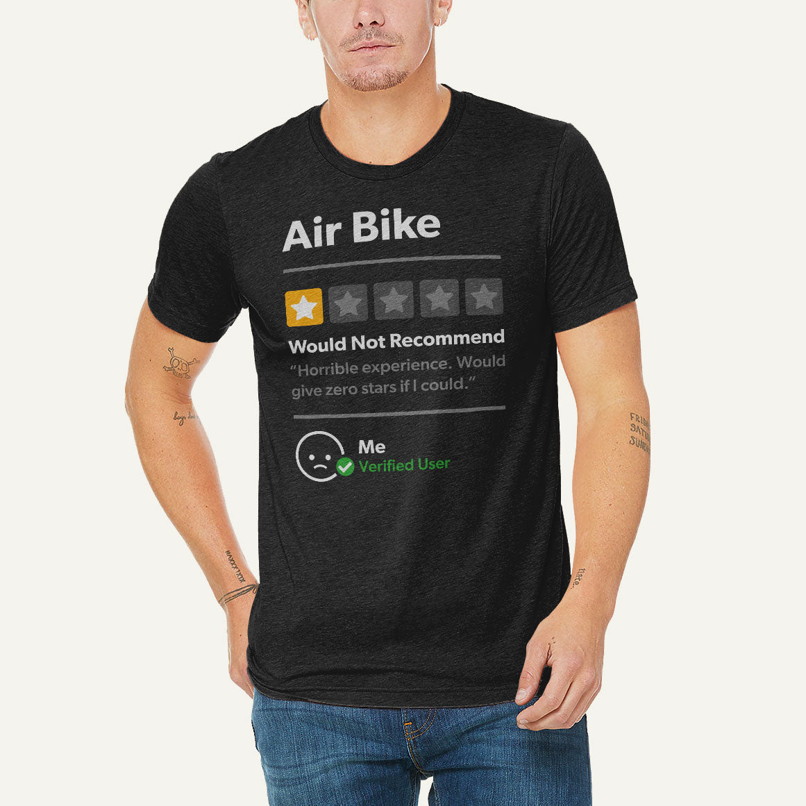 Air Bike 1 Star Would Not Recommend Men s Triblend T Shirt