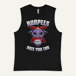 Burpees Hate You Too Men's Muscle Tank