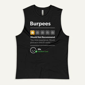 Burpees 1 Star Would Not Recommend Men's Muscle Tank