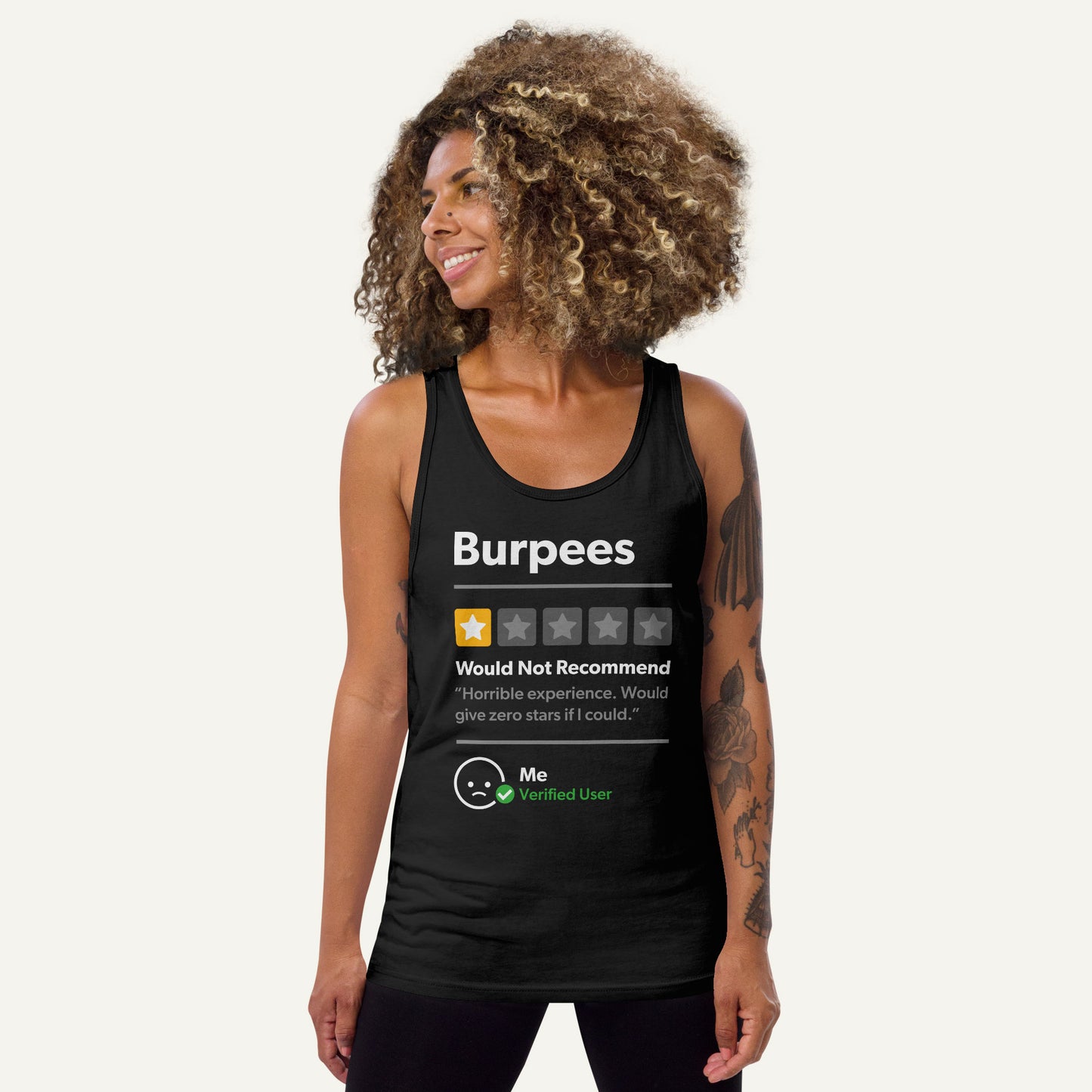 Burpees 1 Star Would Not Recommend Men's Tank Top