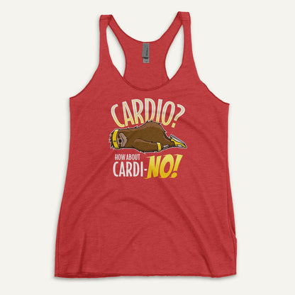 Cardio? How About Cardi-NO! Women's Tank Top