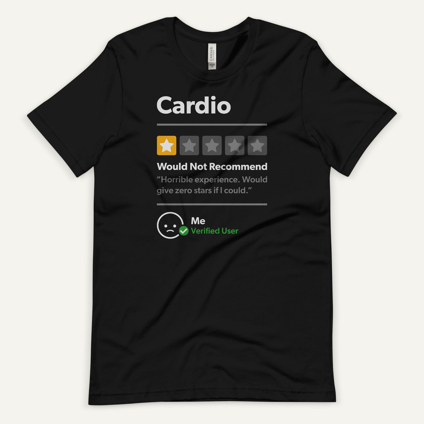 Cardio 1 Star Would Not Recommend Men's Standard T-Shirt