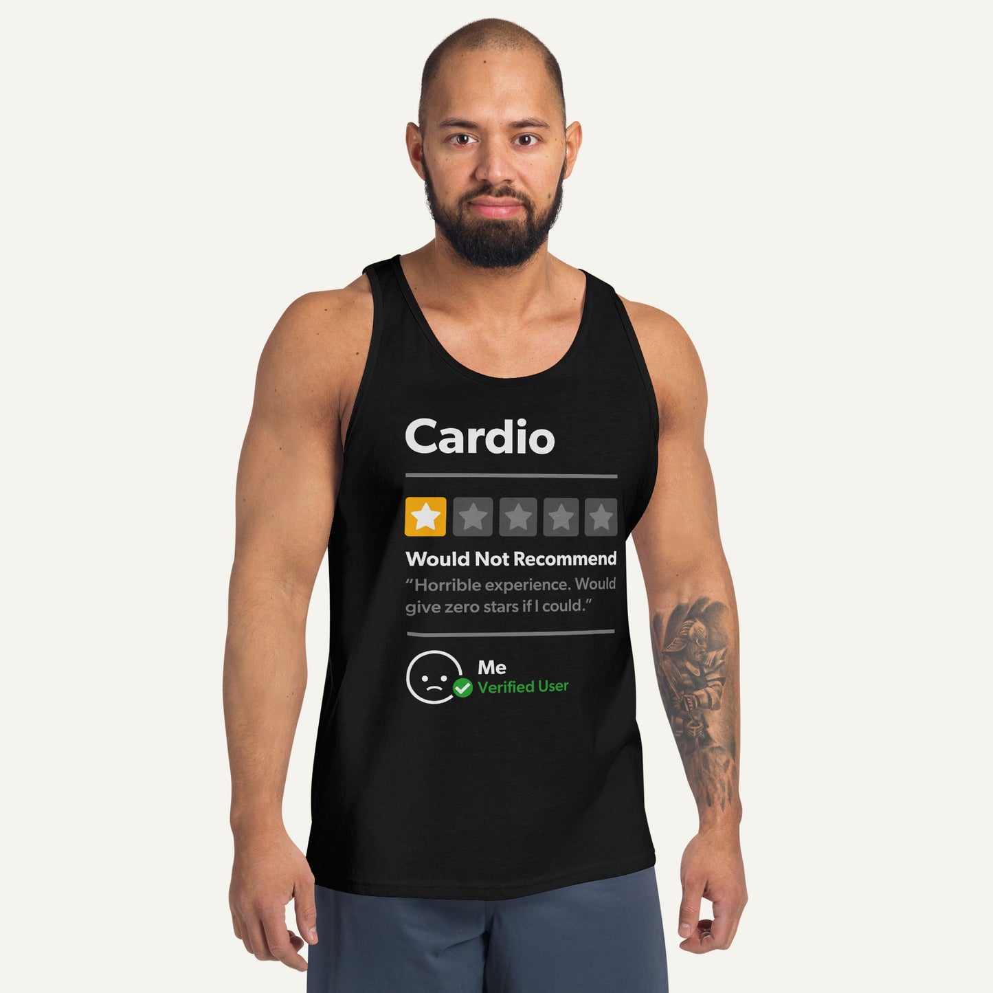 Cardio 1 Star Would Not Recommend Men's Tank Top