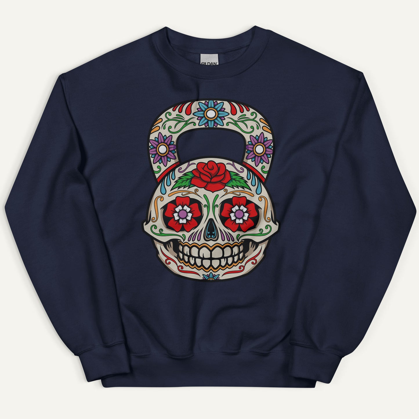 Dia De Los Muertos Kettlebell Design Sweatshirt