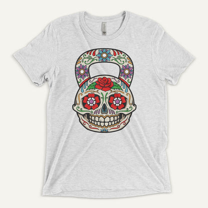 Dia De Los Muertos Kettlebell Design Men’s Triblend T-Shirt