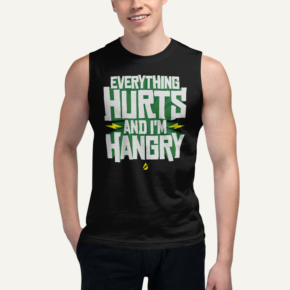Everything Hurts And I'm Hangry Men's Muscle Tank