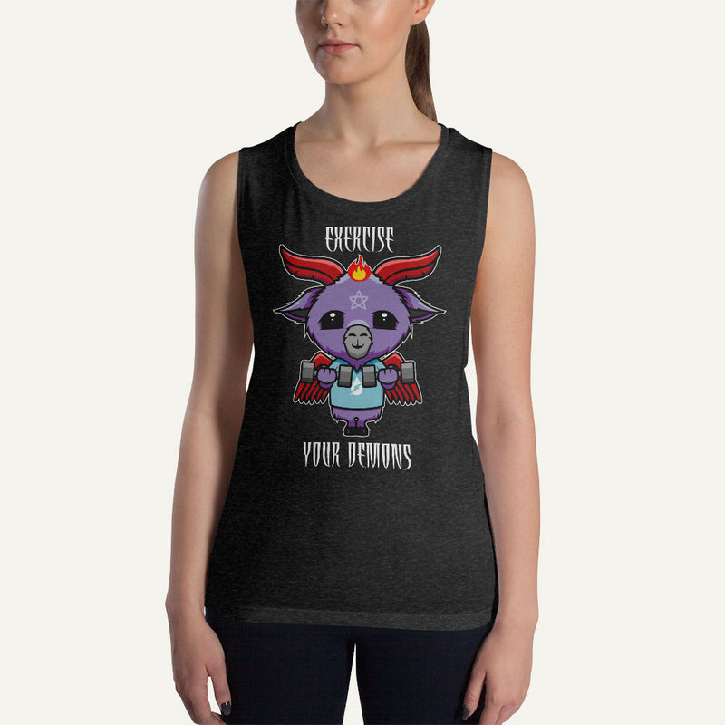 Exercise Your Demons Women's Muscle Tank– Ministry of Sweat