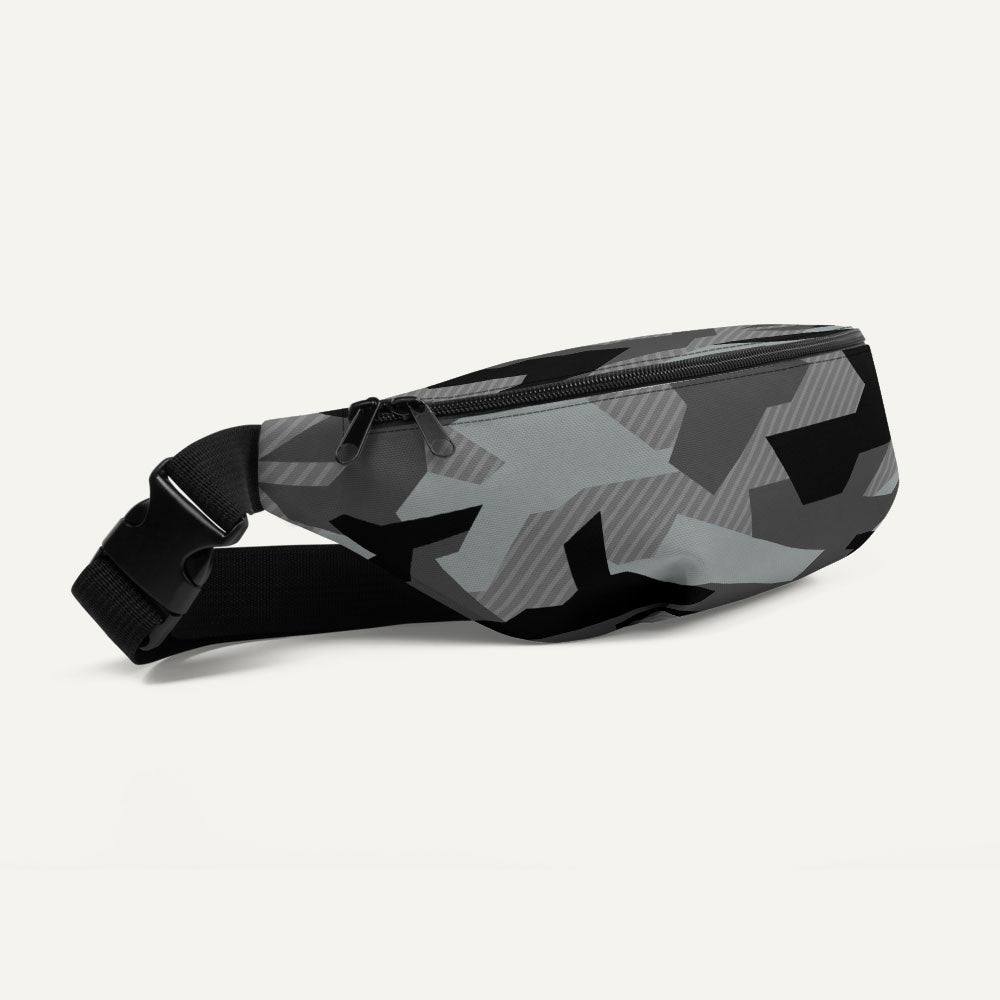 Geometric Camouflage Fanny Pack — Urban