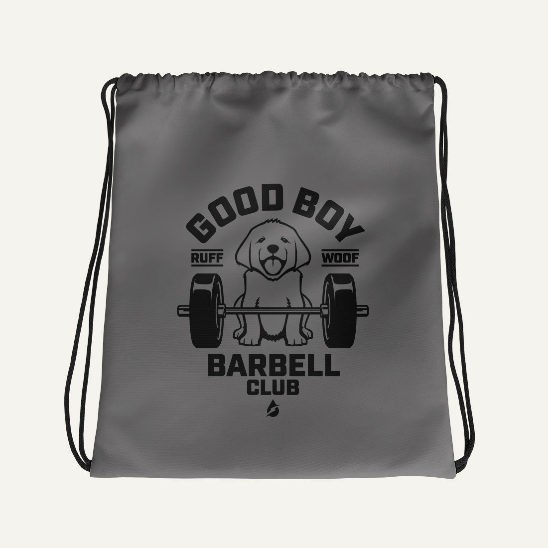 Good Boy Barbell Club Drawstring Bag