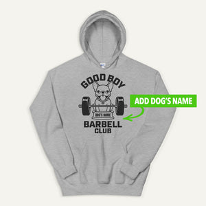 Good Boy Barbell Club Personalized Pullover Hoodie — French Bulldog