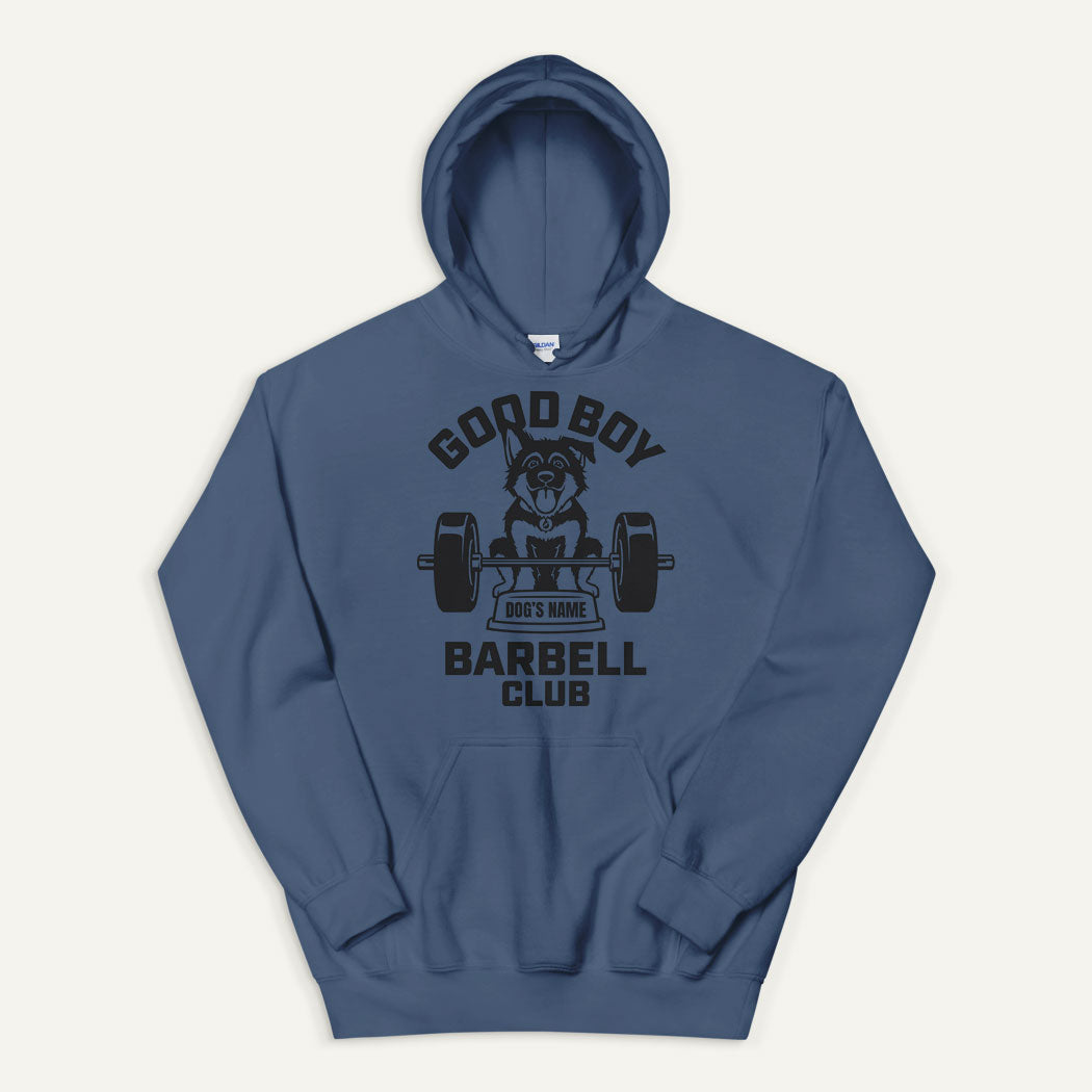 Good Boy Barbell Club Personalized Pullover Hoodie — German Shepherd