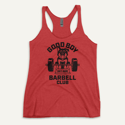 Good Boy Barbell Club Personalized Women’s Tank Top — German Shepherd