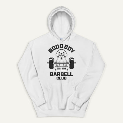 Good Boy Barbell Club Personalized Pullover Hoodie — Golden Retriever