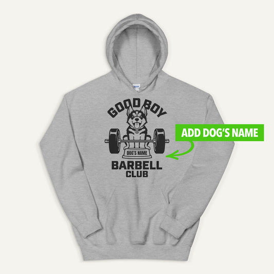 Good Boy Barbell Club Personalized Pullover Hoodie — Siberian Husky