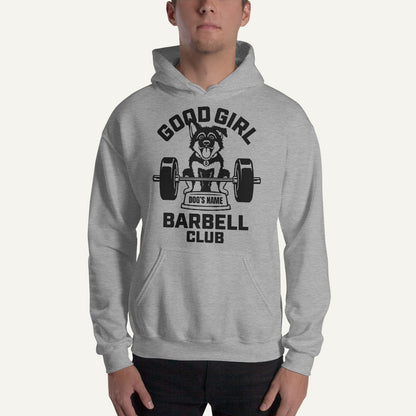 Good Girl Barbell Club Personalized Pullover Hoodie — German Shepherd
