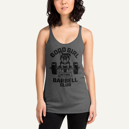 Good Girl Barbell Club Personalized Women’s Tank Top — German Shepherd