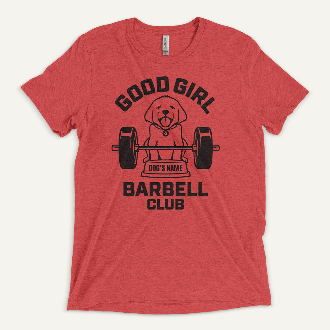 Good Girl Barbell Club Personalized Men’s Triblend T-Shirt — Labrador Retriever