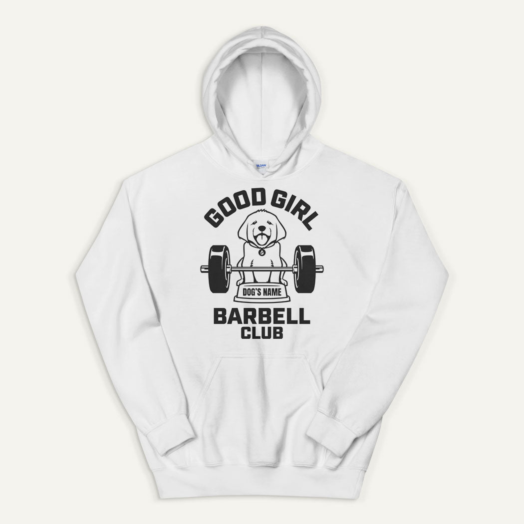 Good Girl Barbell Club Personalized Pullover Hoodie — Labrador Retriever