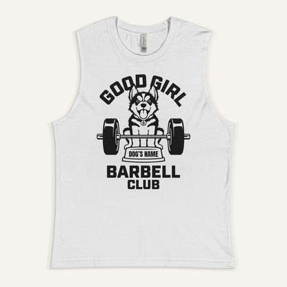 Good Girl Barbell Club Personalized Men’s Muscle Tank — Siberian Husky