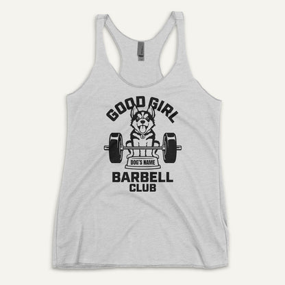 Good Girl Barbell Club Personalized Women’s Tank Top — Siberian Husky
